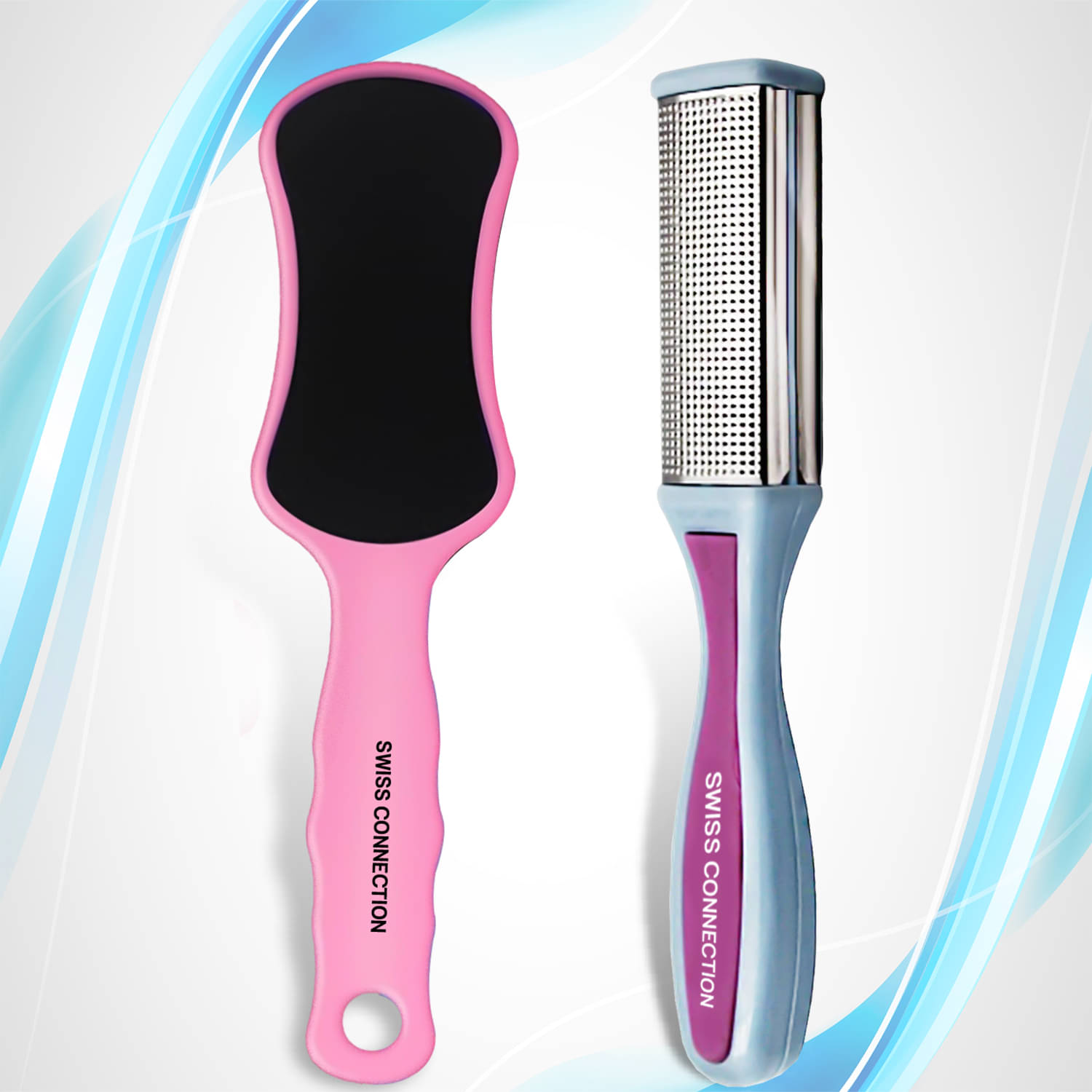     			Swiss Connection Foot Scrubber, Callus Remover, Effective for Thick Callus and Cracked Feet Pedicure Rasp, Remove Hard Skin, Grater Foot Filer Pack of 2