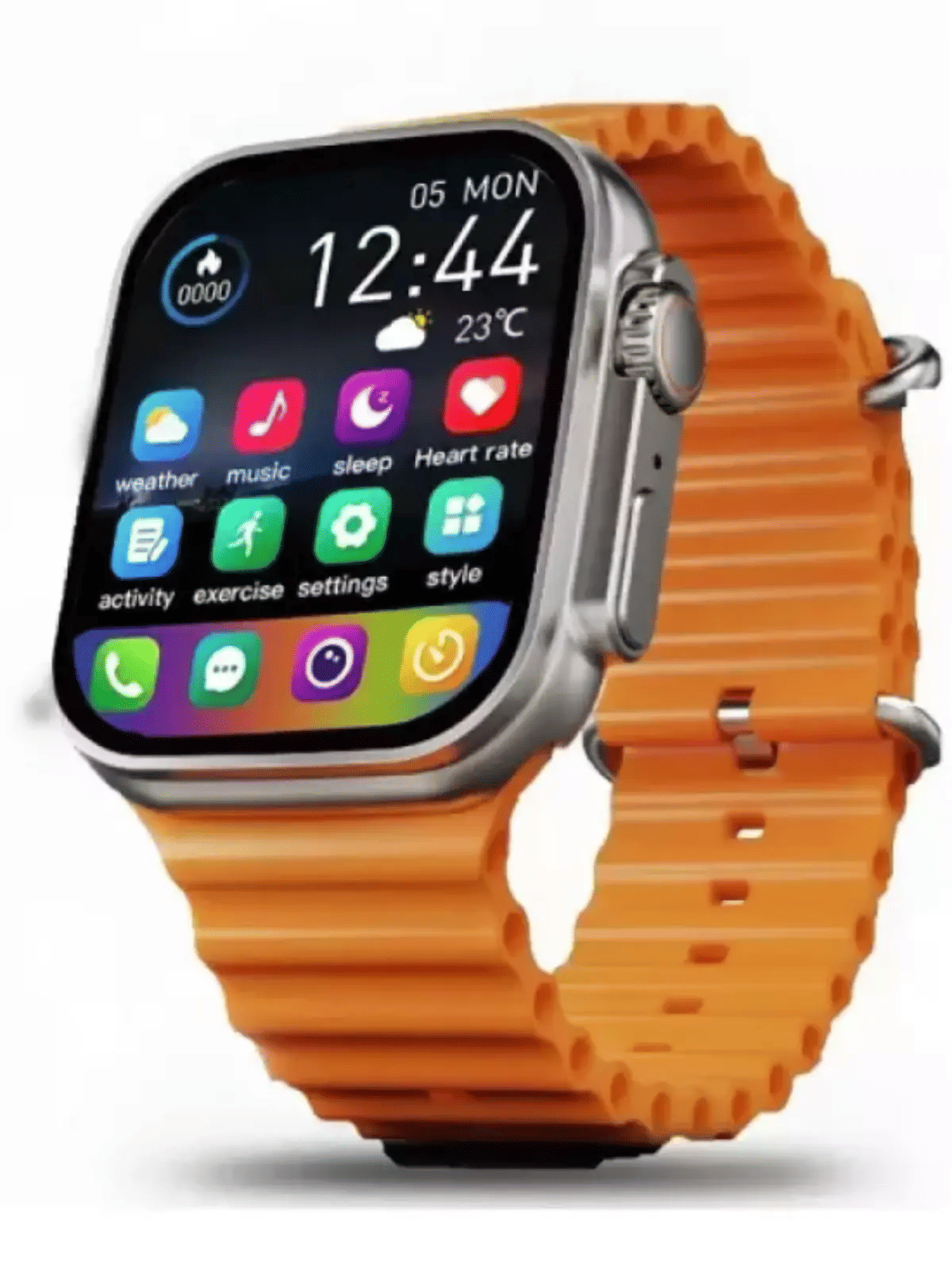     			VENKAT ZONE IPS BT Calling Upto 1-2 days Smart Watch Orange