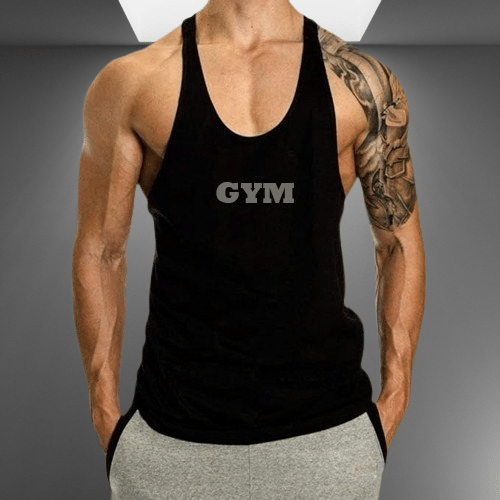 VTSports Pack of 1 Polyester Gym Vest For Men ( Black ) VTSports Pack of 1 Polyester Gym Vest For Men ( Black )