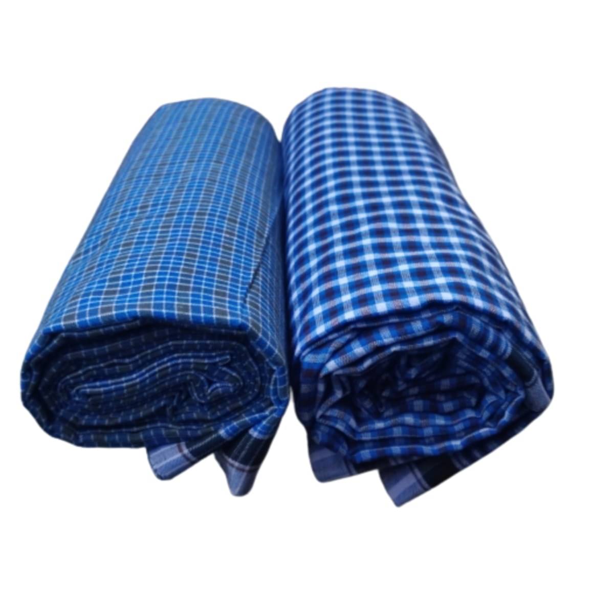     			VUNNAVA Polyester Men's Lungi Multicolor ( Pack of 2 )
