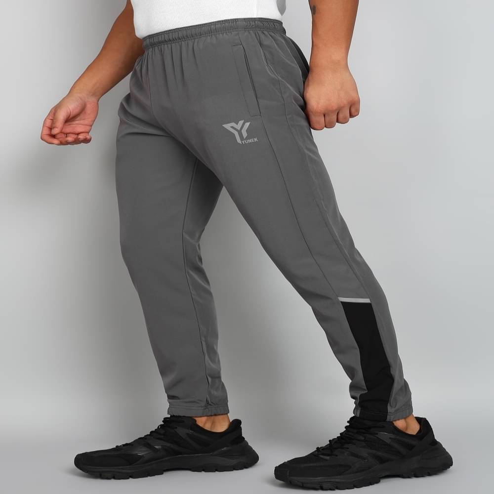 YUNEK Grey Polyester Men's Trackpants ( Pack of 1 ) YUNEK Grey Polyester Men's Trackpants ( Pack of 1 )