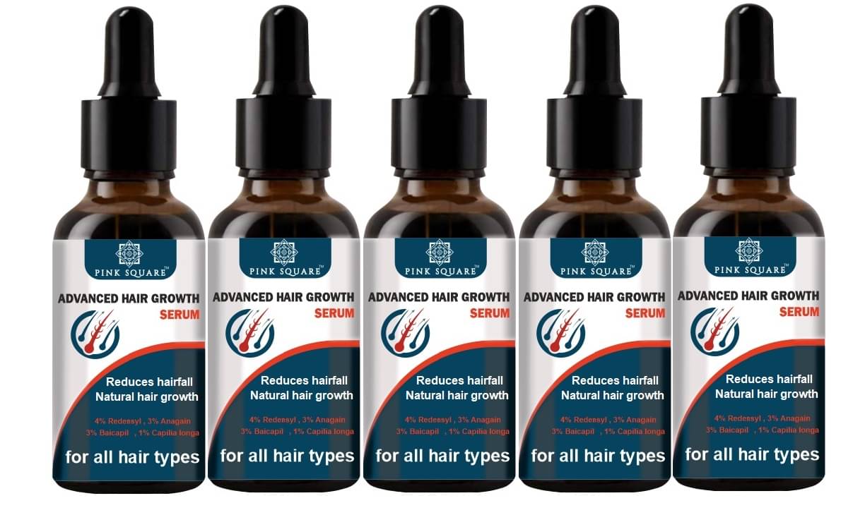 pink square Hair Serum Hair Serum 30 mL Pack of 5     			pink square Hair Serum Hair Serum 30 mL Pack of 5