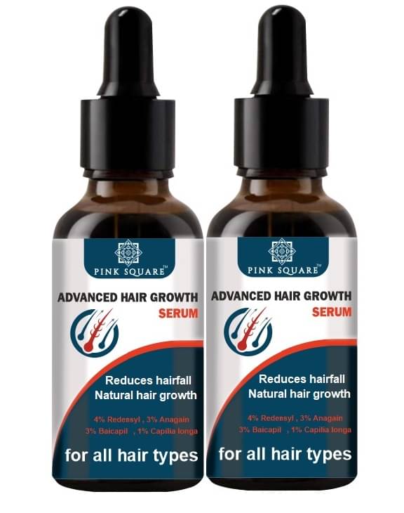 pink square Hair Serum Hair Serum 30 mL Pack of 2     			pink square Hair Serum Hair Serum 30 mL Pack of 2