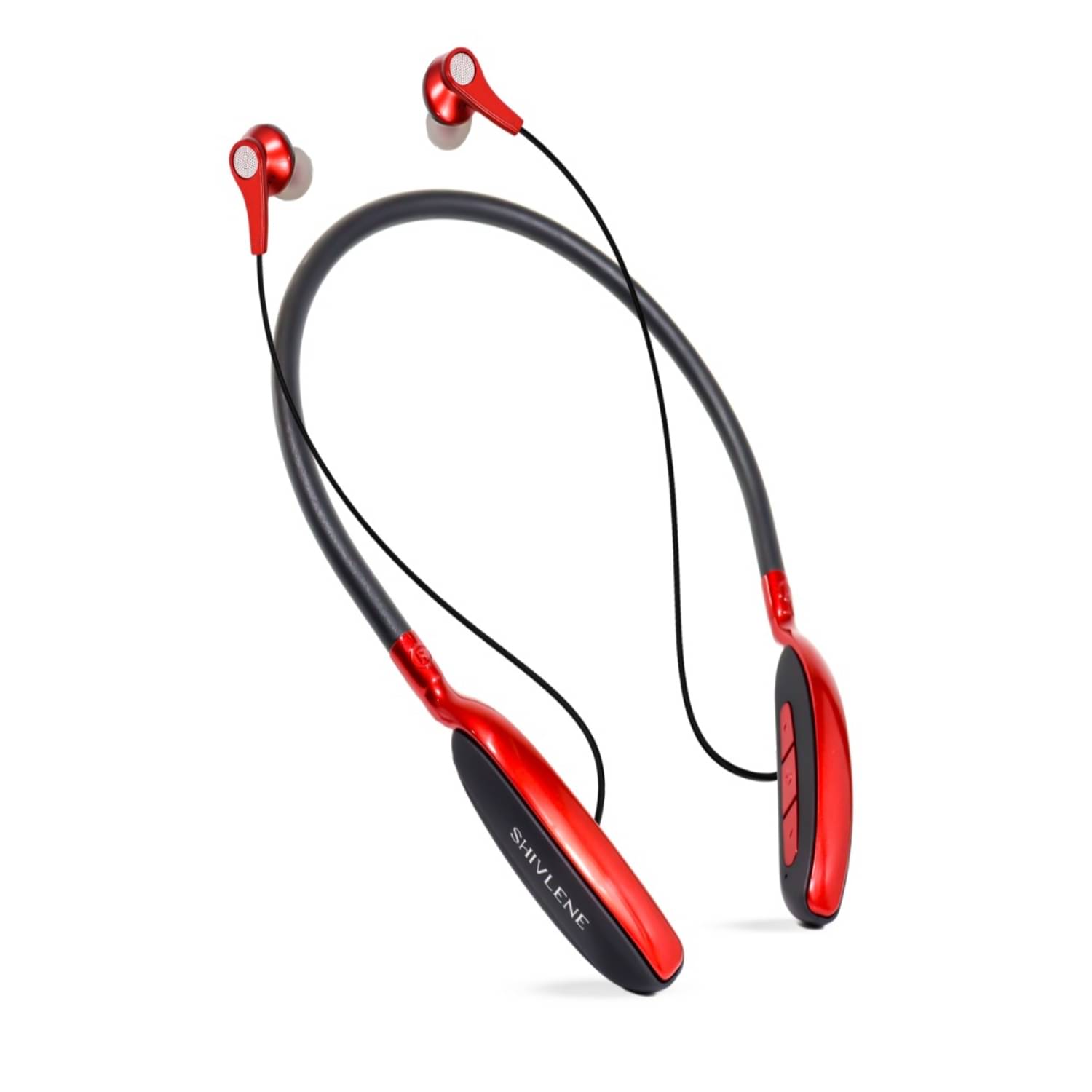 seashot Shivlene Red In-the-ear Bluetooth Headset with Upto 5h Talktime Noise Cancellation - Red seashot Shivlene Red In-the-ear Bluetooth Headset with Upto 5h Talktime Noise Cancellation - Red