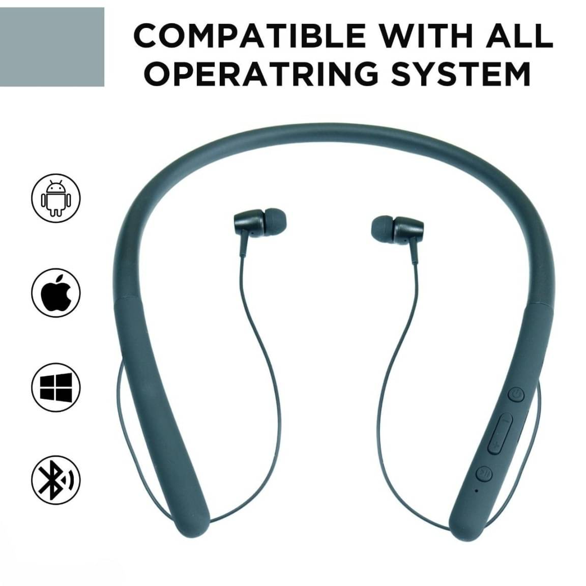     			seashot Zounds Grey In-the-ear Bluetooth Headset with Upto 5h Talktime Noise Cancellation - Grey