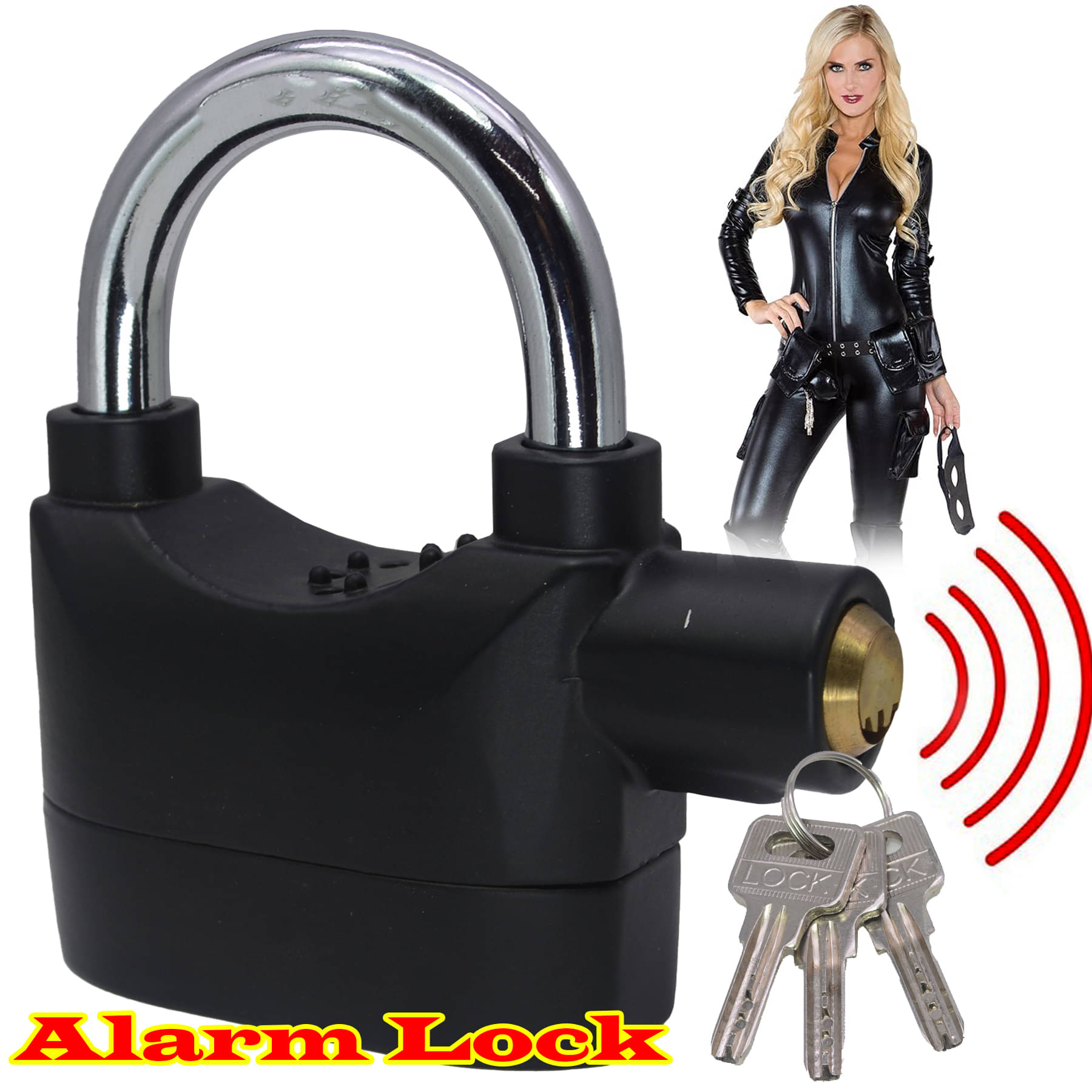 Anti-Theft Motion Sensor Siren Alarm Pad Lock Anti-Theft Motion Sensor Siren Alarm Pad Lock
