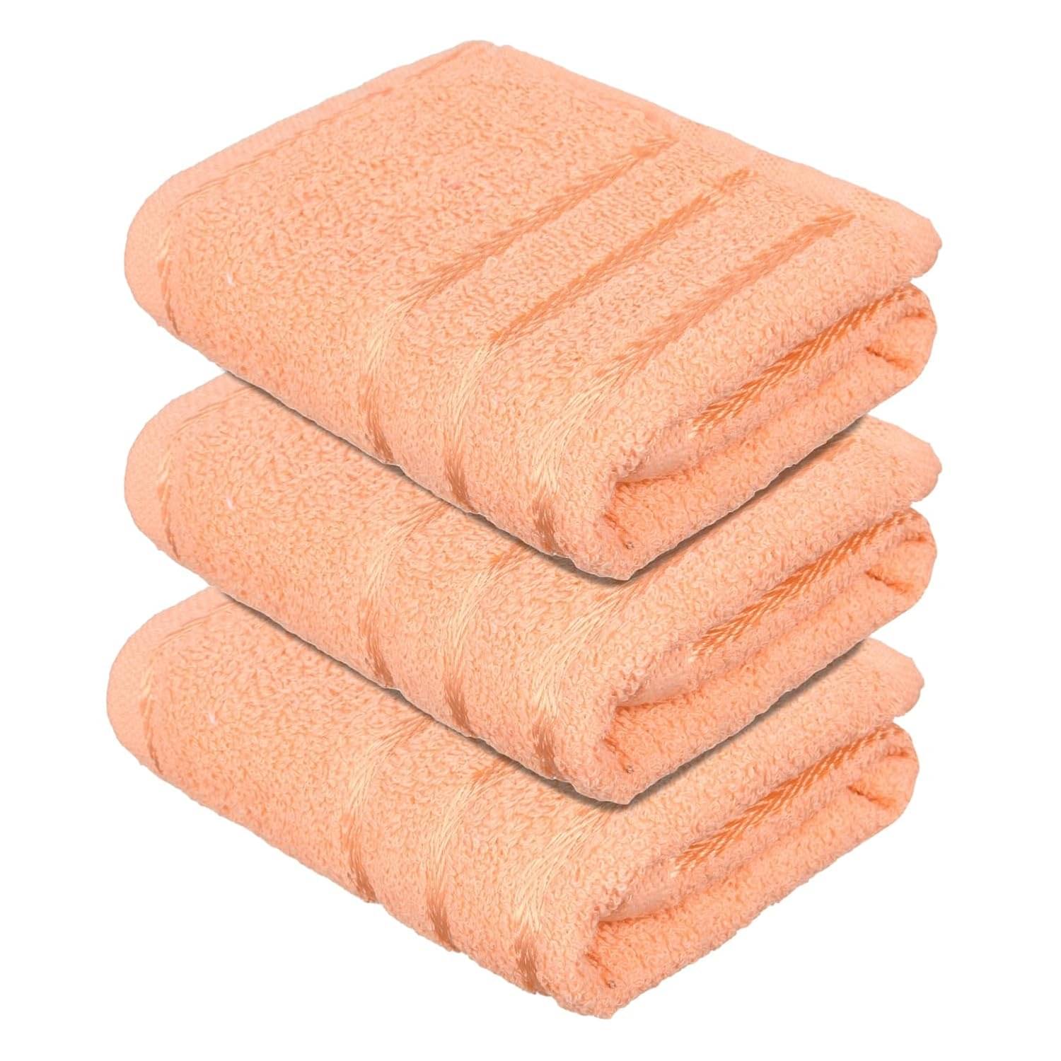 Ashruta Pack of 3 Cotton 351-400 -GSM Hand Towel ( Assorted ) Ashruta Pack of 3 Cotton 351-400 -GSM Hand Towel ( Assorted )