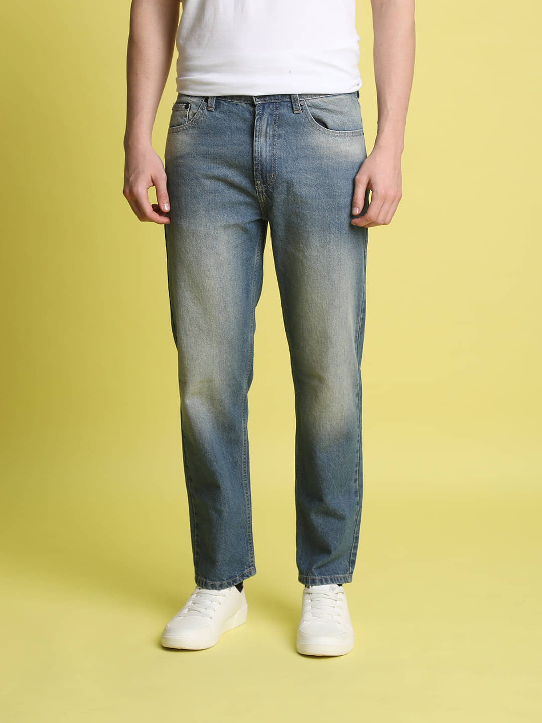 Bene Kleed Relaxed Faded Men's Jeans - Blue ( Pack of 1 ) Bene Kleed Relaxed Faded Men's Jeans - Blue ( Pack of 1 )