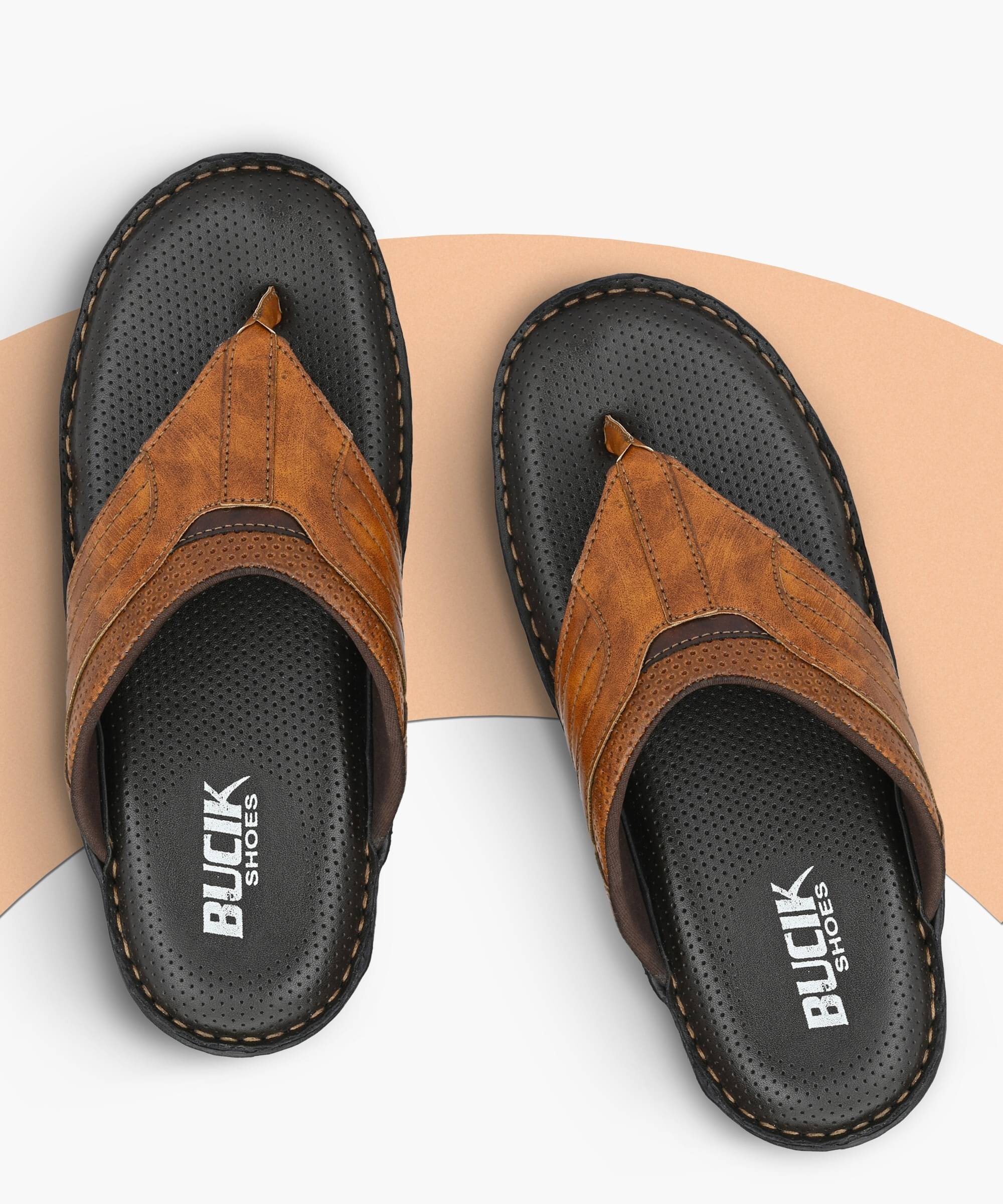     			Bucik Tan Men's Daily Slipper
