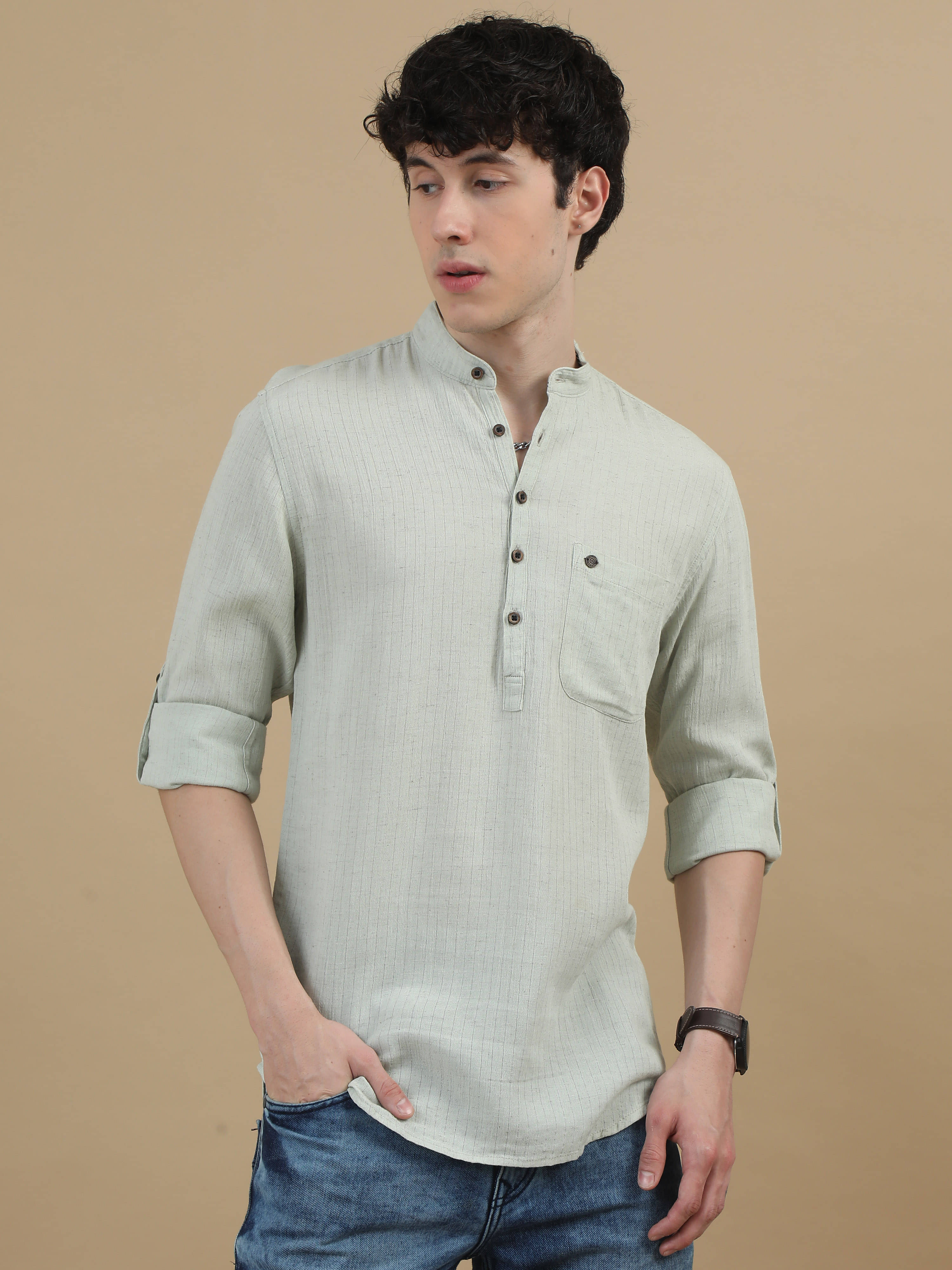 Cool Colors 100% Cotton Slim Fit Striped Full Sleeves Men's Casual Shirt - Grey ( Pack of 1 ) Cool Colors 100% Cotton Slim Fit Striped Full Sleeves Men's Casual Shirt - Grey ( Pack of 1 )
