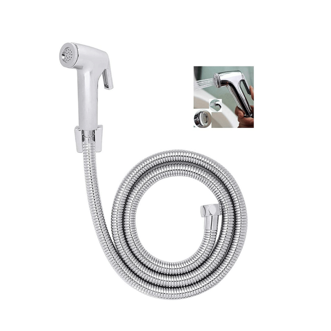 Cossimo ABS Conti Health Faucet with 1m Hose Pipe and Hook Plastic(ABS) Health Faucet (Water Sprayer)     			Cossimo ABS Conti Health Faucet with 1m Hose Pipe and Hook Plastic(ABS) Health Faucet (Water Sprayer)