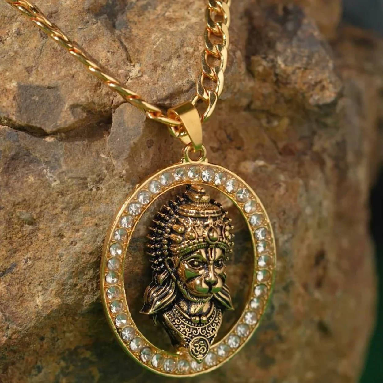     			DvR ClicK Pooja Mala Veer Hanuman Ji Locket Chain ( Pack of 1 )