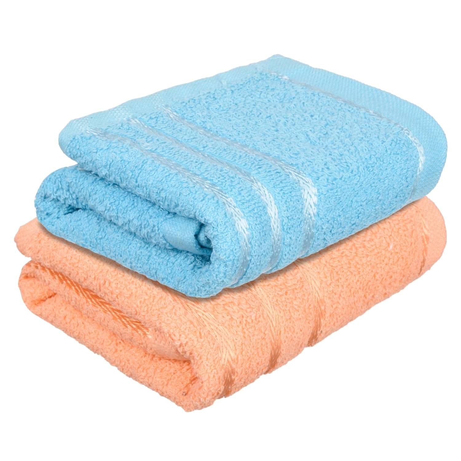 Dyana Core Pack of 2 Cotton 401-450 -GSM Hand Towel ( Assorted )     			Dyana Core Pack of 2 Cotton 401-450 -GSM Hand Towel ( Assorted )