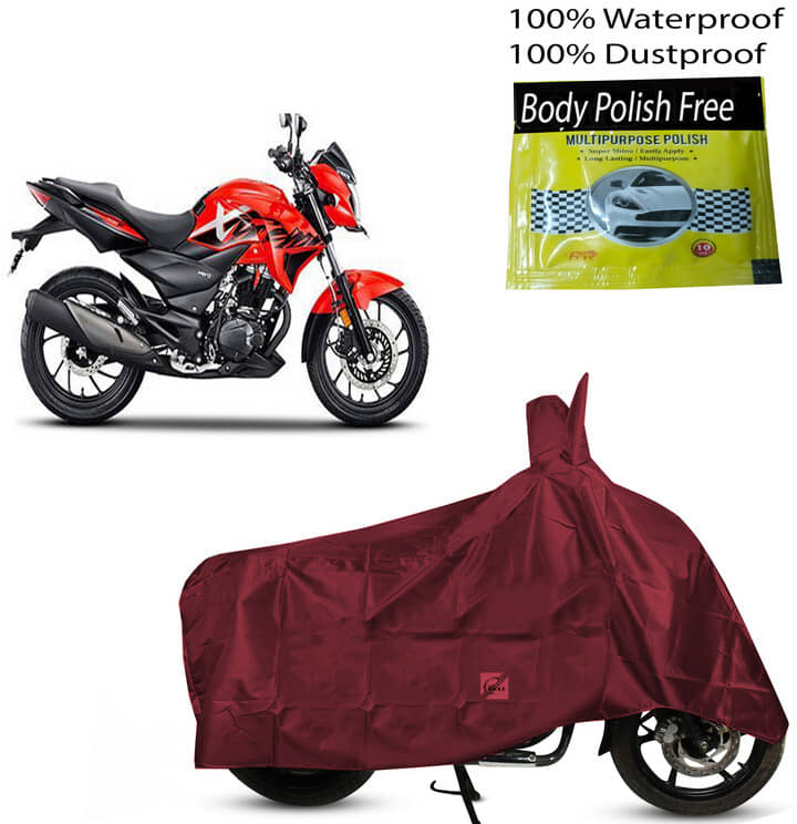 EGAL Bike Body Cover for Hero ( Pack of 1 ) , Maroon