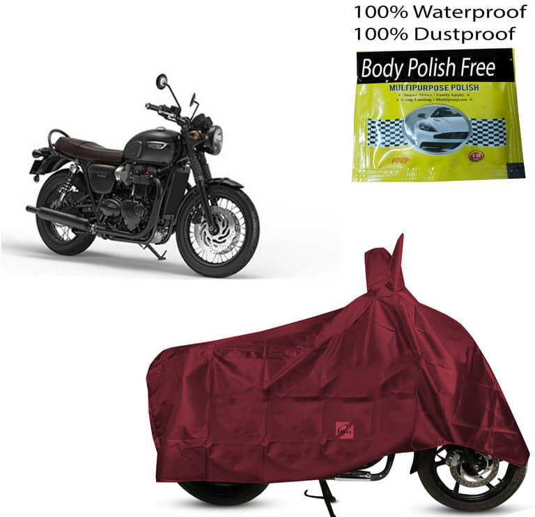EGAL Bike Body Cover for Triumph ( Pack of 1 ) , Maroon