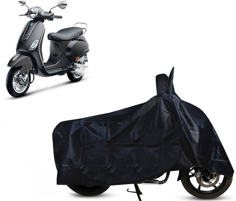 EGAL Bike Body Cover for Vespa ( Pack of 1 ) , Black