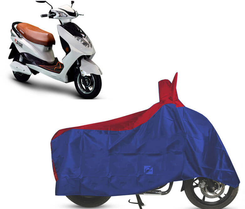 EGAL Bike Body Cover for Okinawa ( Pack of 1 ) , Red