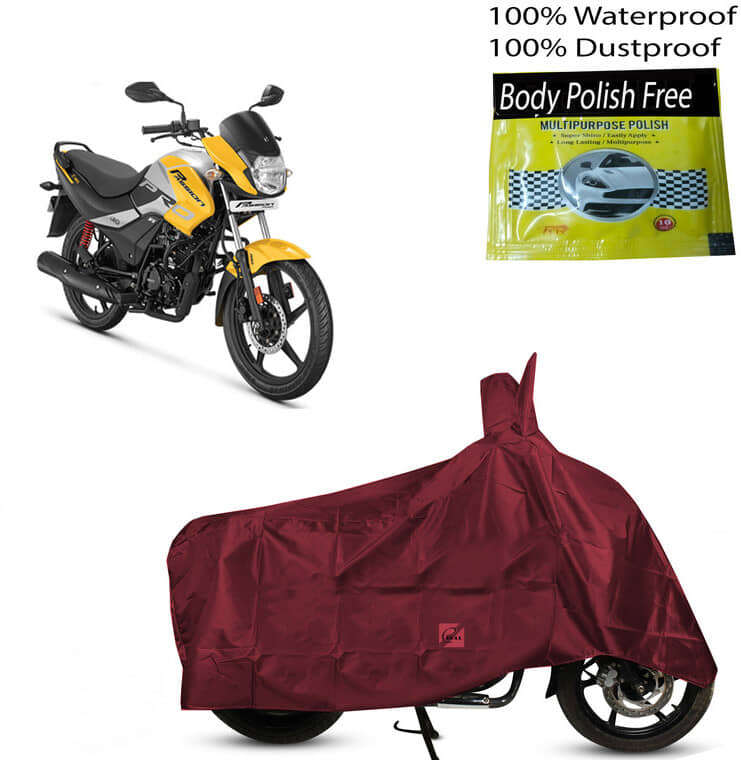 EGAL Bike Body Cover for Hero ( Pack of 1 ) , Maroon