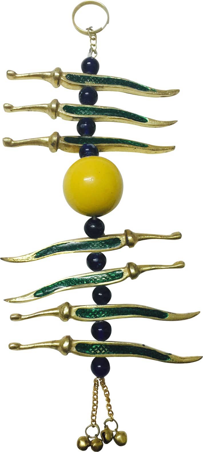 Fashion Bizz Metallic Neebu Mirchi Decorative Showpiece - 24.5 cm