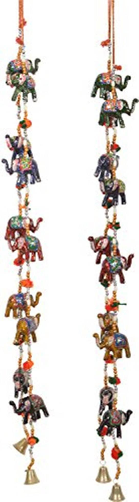 Handicraft Rajasthani Elephant Wall / Door Hanging Toran , Decorative Showpiece - 90 cm