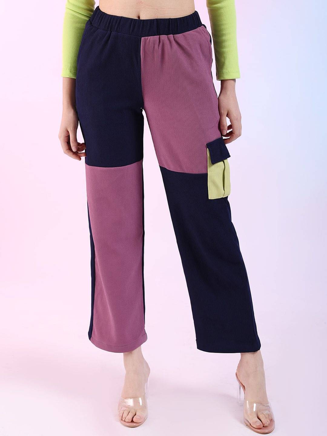     			Freehand Pack of 1 Polyester Regular Women's Casual Pants ( Multicolor )