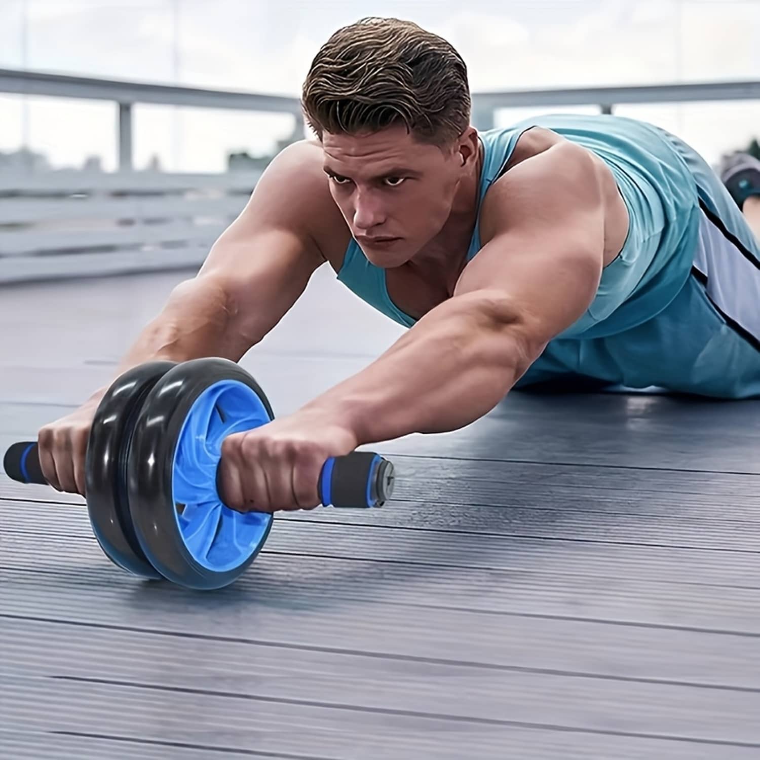Gjshop Abs Roller ( Pack of 1 ) - Sports and Fitness Equipment | Buy online on ZillyBuy