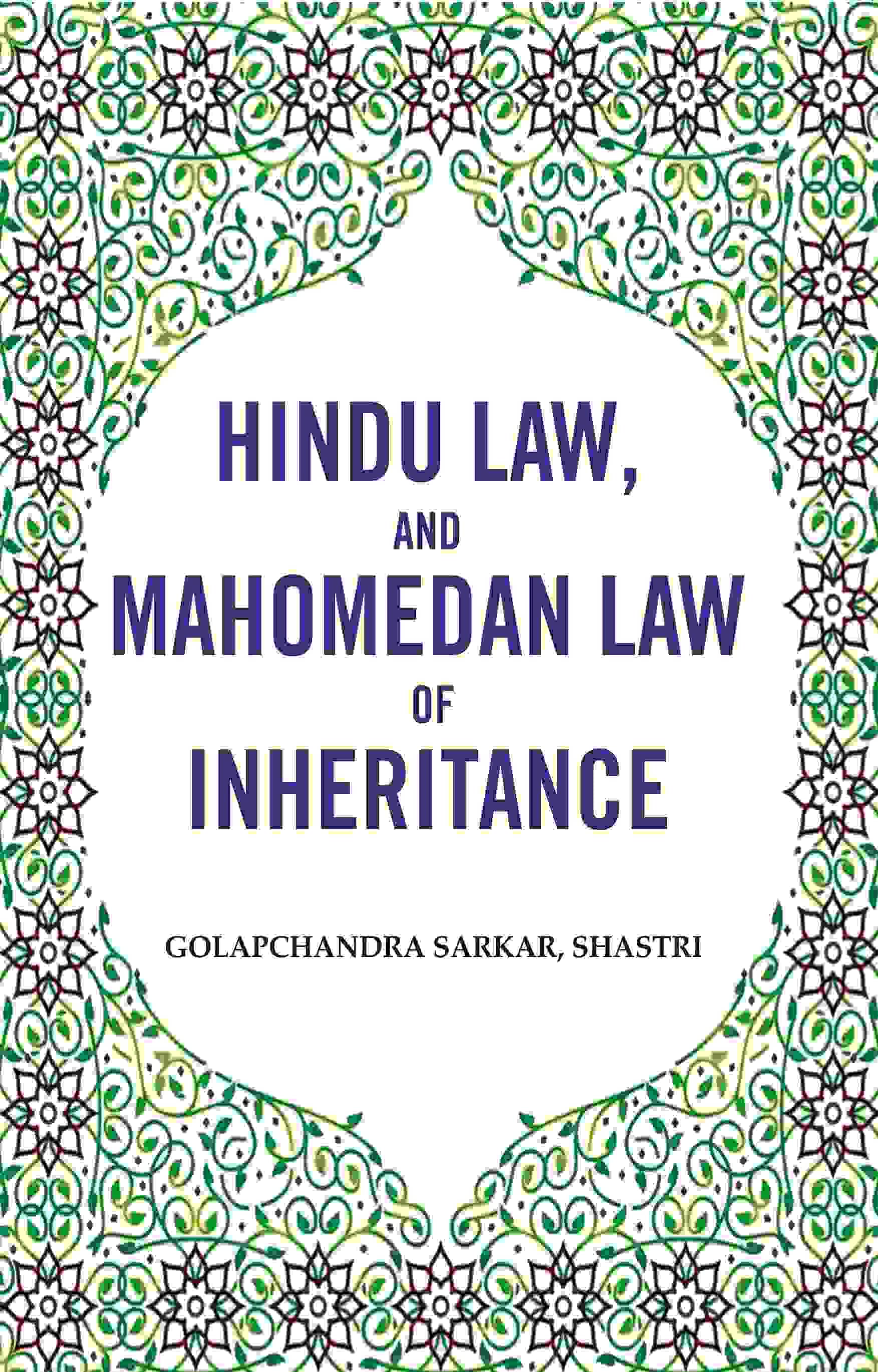     			Hindu law, and Mahomedan law of Inheritance [Hardcover]
