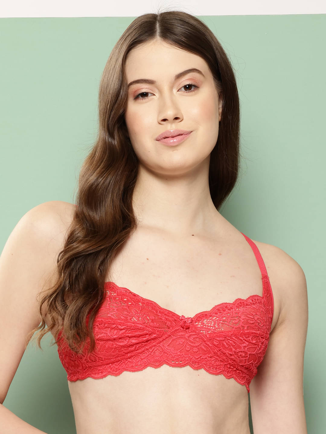 Leading Lady Pack of 1 Nylon Non Padded T-Shirt Bra For Women ( Red )     			Leading Lady Pack of 1 Nylon Non Padded T-Shirt Bra For Women ( Red )