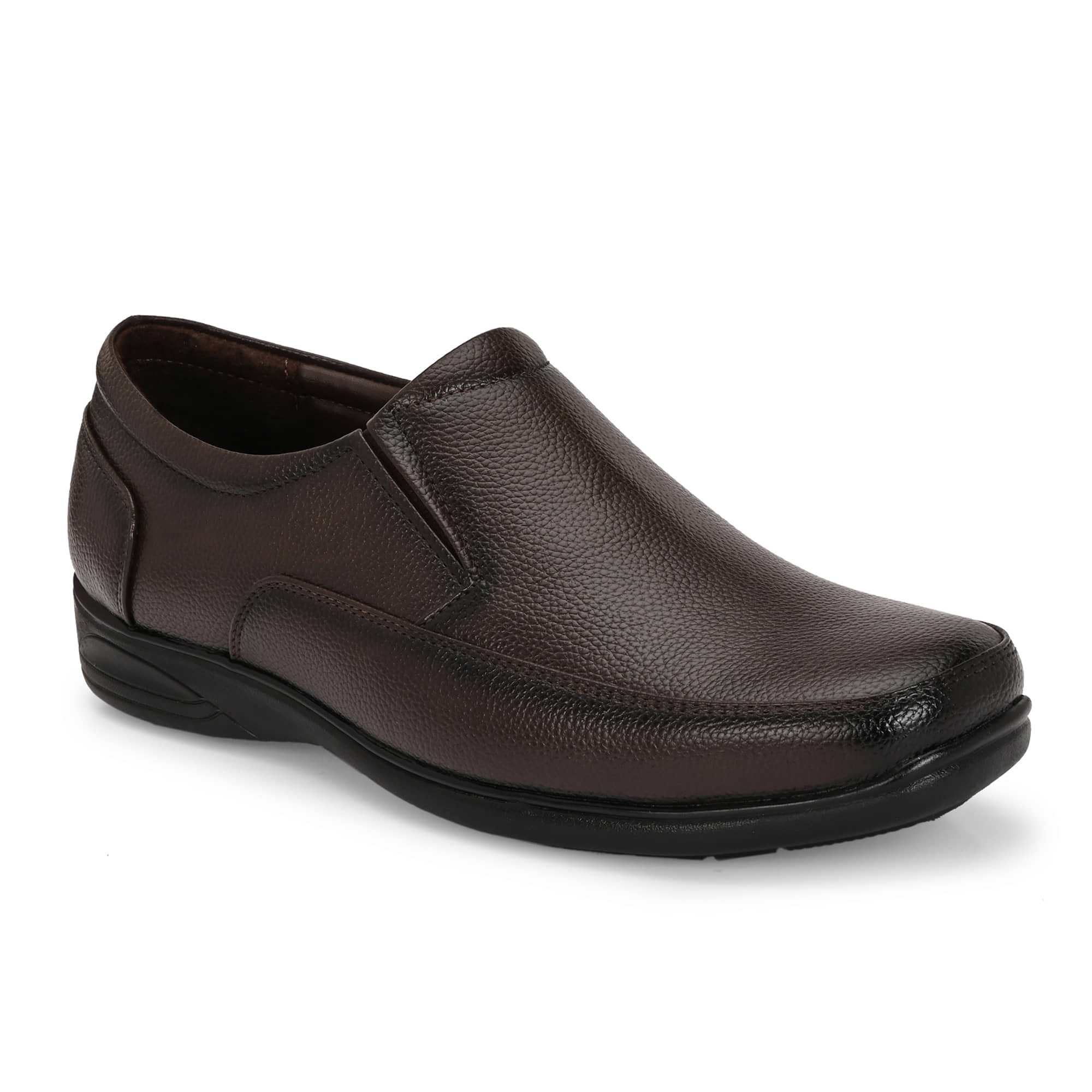 Leeport Coffee Men's Slip On Formal Shoes - Formal Shoes | Buy online on ZillyBuy