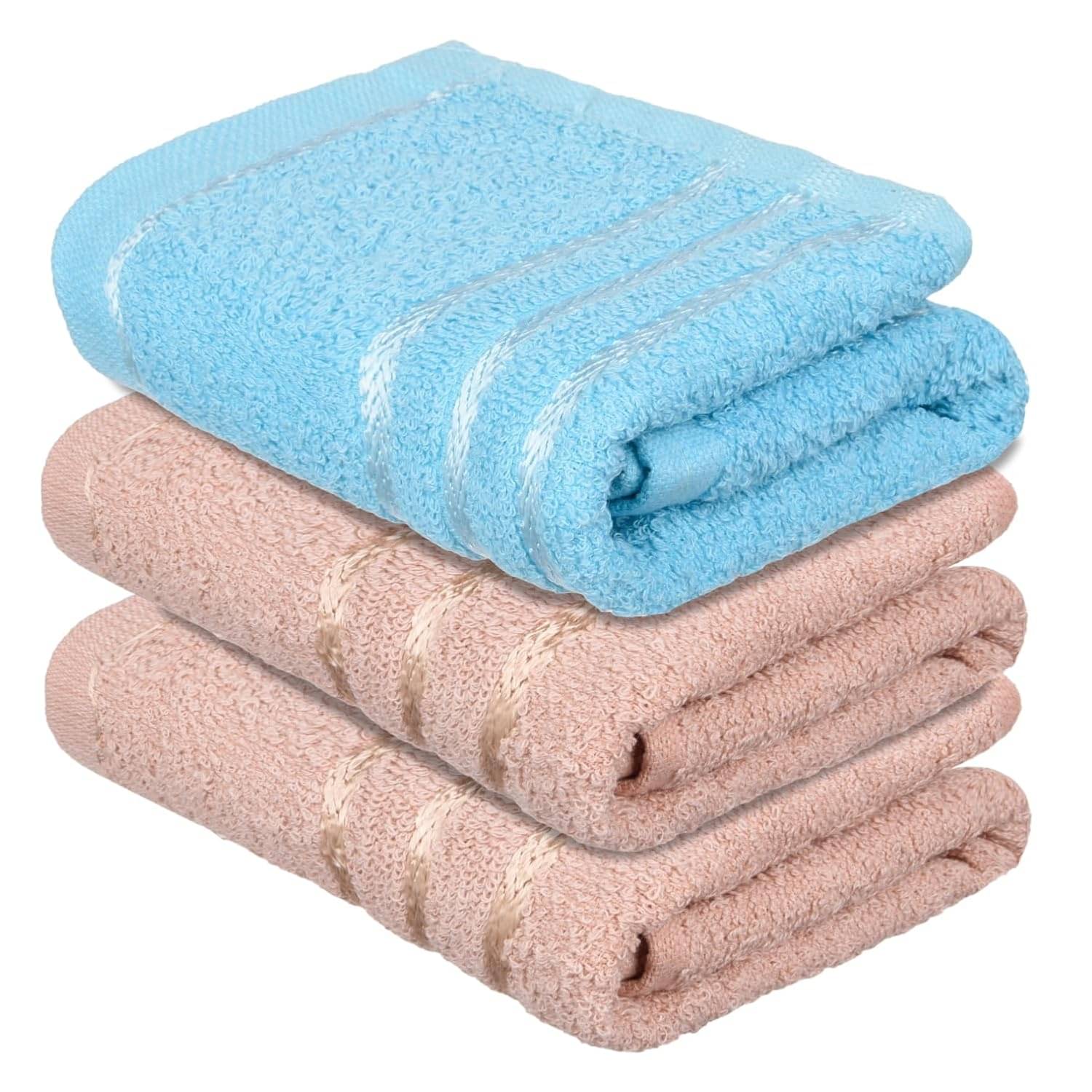 Lootnixx Pack of 3 Cotton Hand Towel ( Assorted ) 40 x 25 cm Lootnixx Pack of 3 Cotton Hand Towel ( Assorted ) 40 x 25 cm