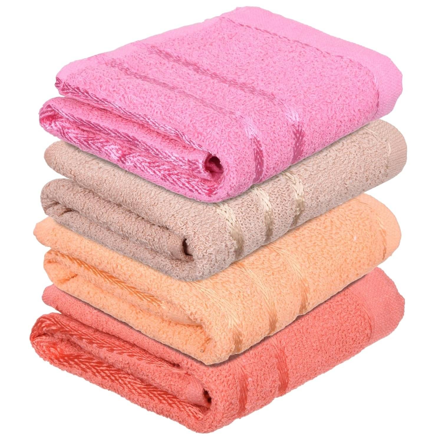 Lootnixx Pack of 4 Cotton Hand Towel ( Assorted ) 40 x 25 cm Lootnixx Pack of 4 Cotton Hand Towel ( Assorted ) 40 x 25 cm