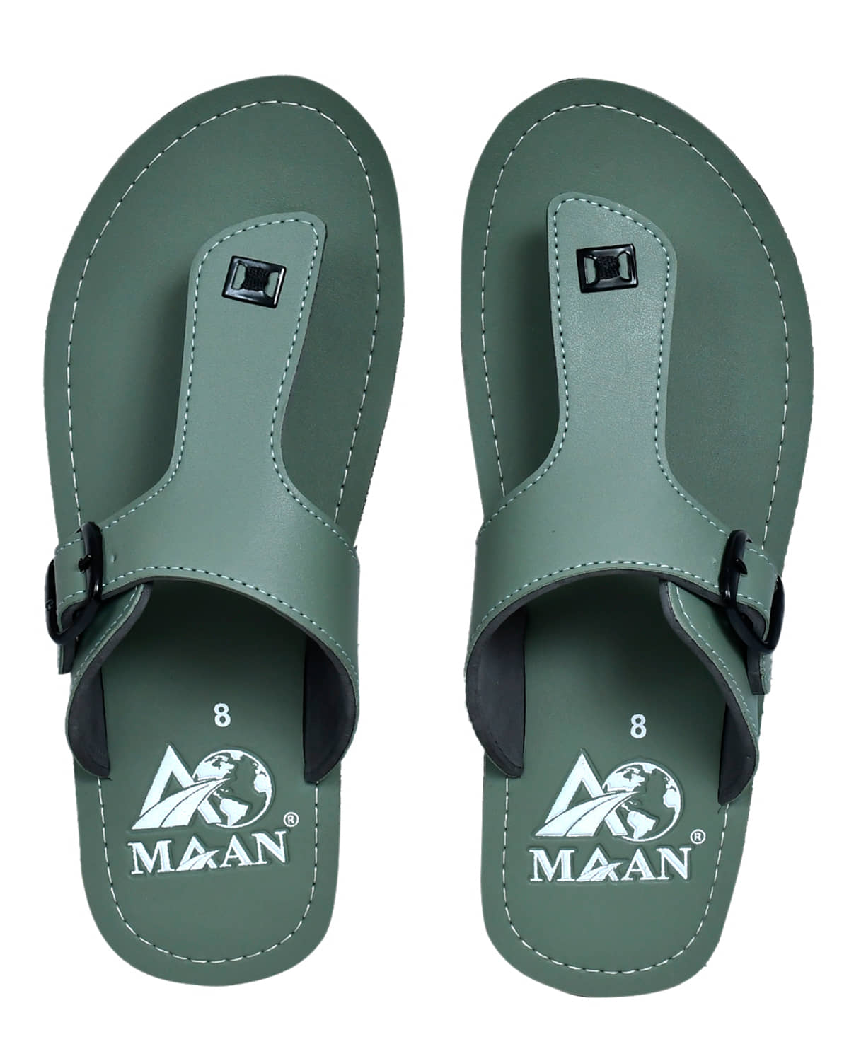 MAAN Sea Green Men's Thong Flip Flop