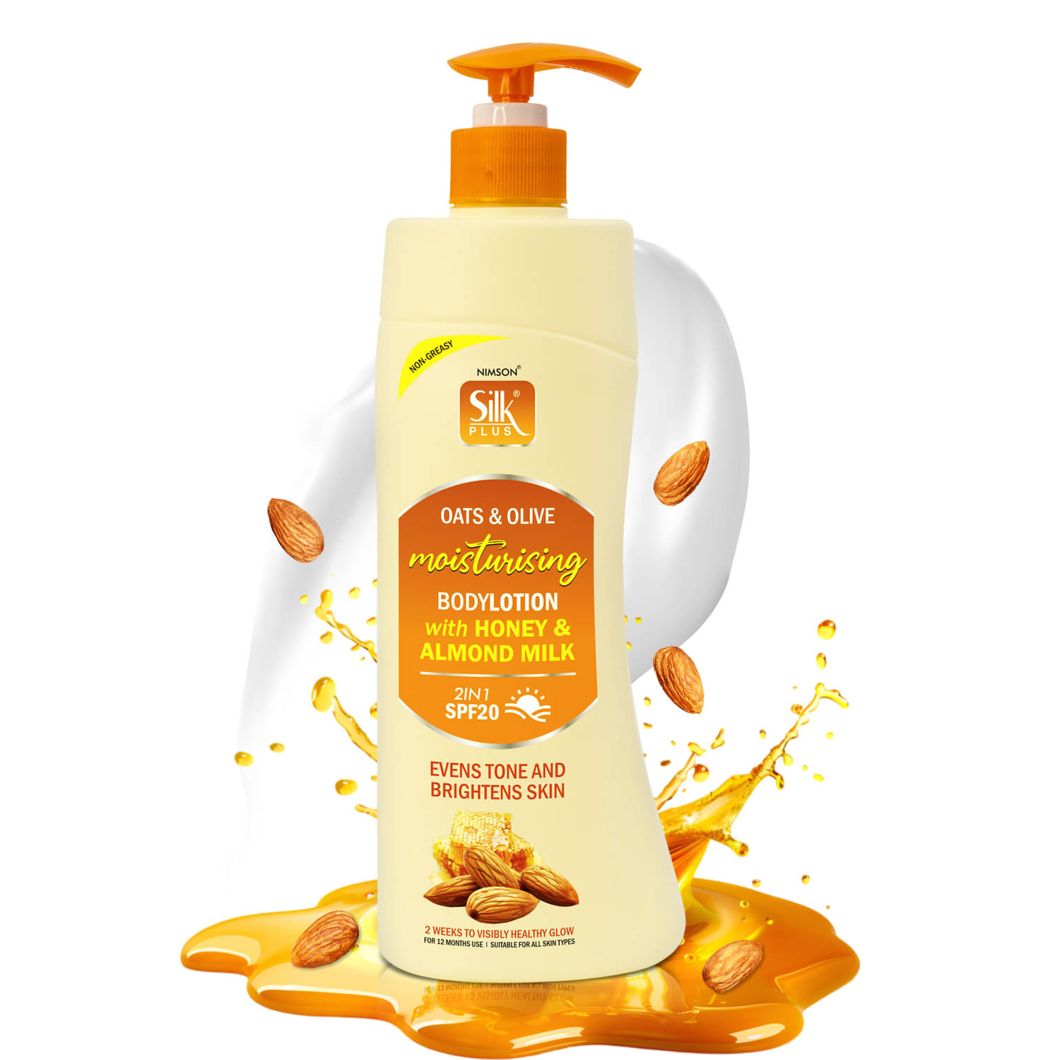 Nimson Honey Almond Body Lotion with SPF 20 , Moisturizing & Sun Protection (Pack of 1) Nimson Honey Almond Body Lotion with SPF 20 , Moisturizing & Sun Protection (Pack of 1)