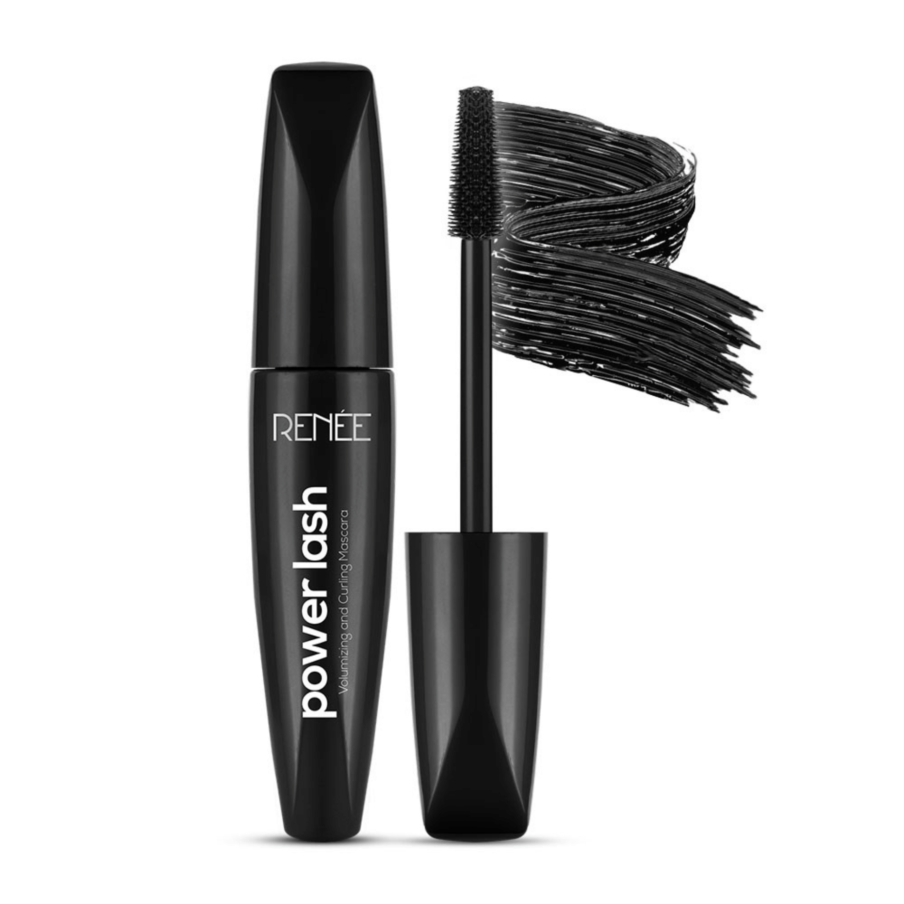     			RENEE Power Lash Mascara, Darkest Black, Long-Lasting, (Black,10ml)