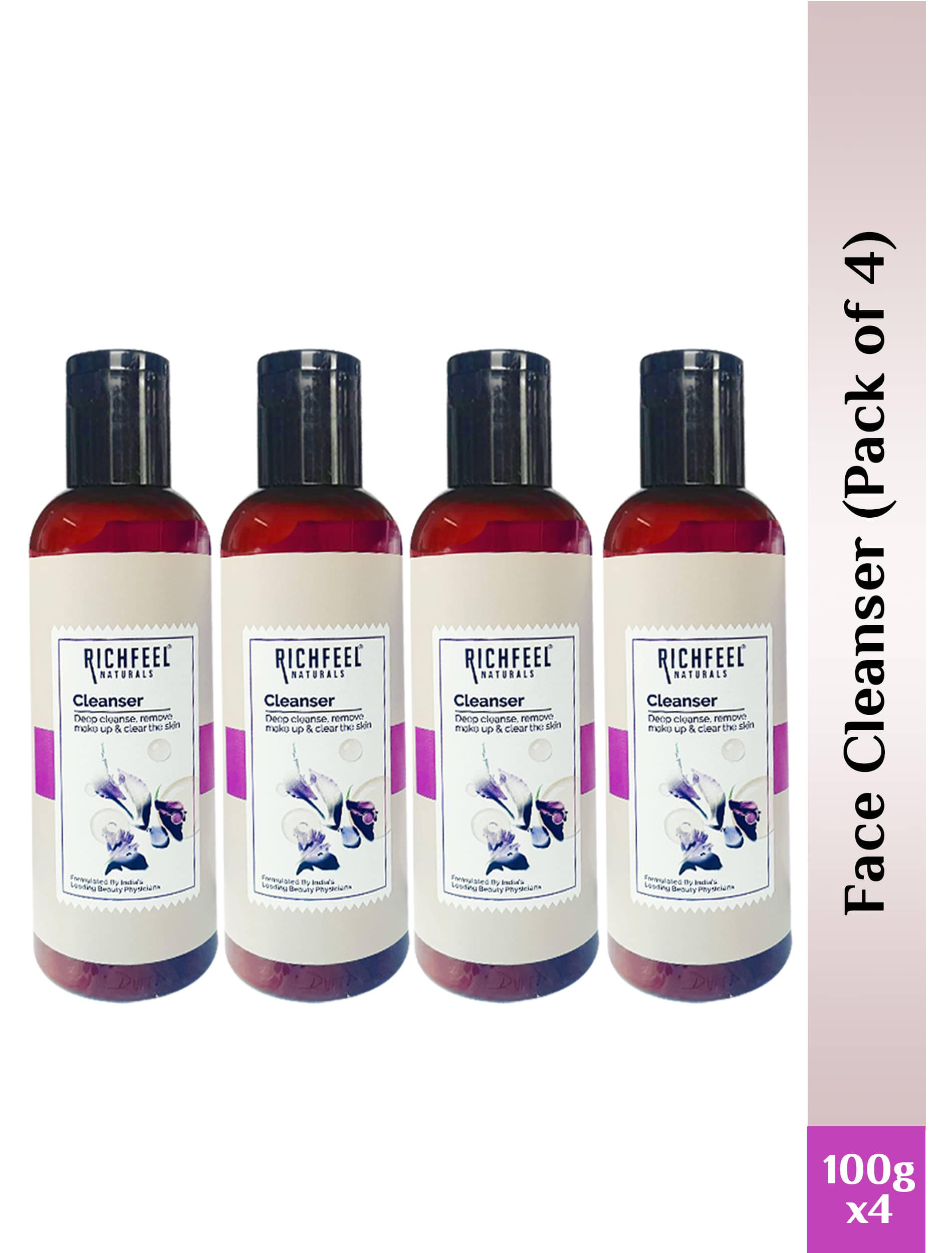     			Richfeel - Daily Use Face Cleanser For Normal Skin 400 g ( Pack of 4 )