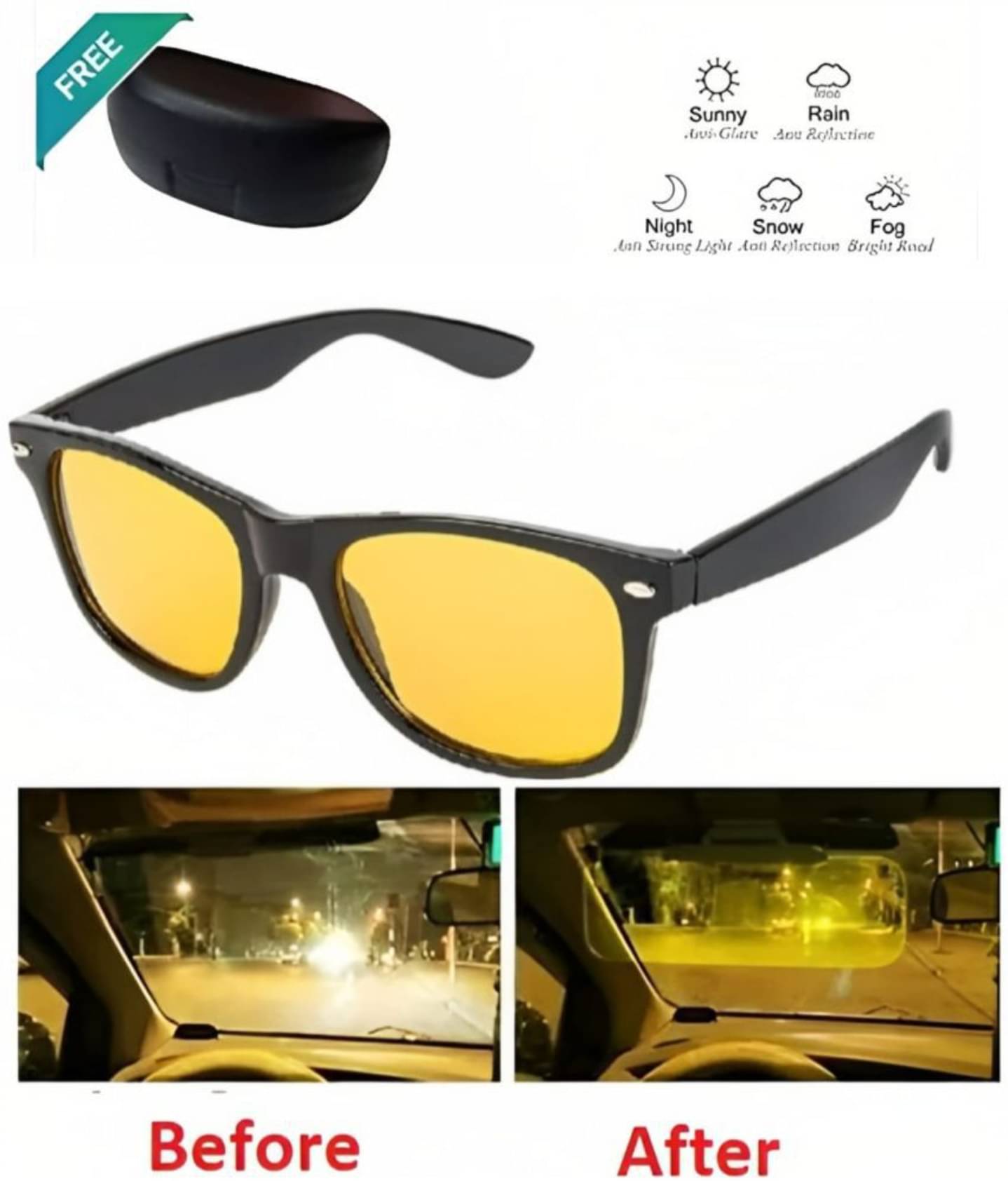     			Smbu Black Square Sunglasses ( Pack of 1 )