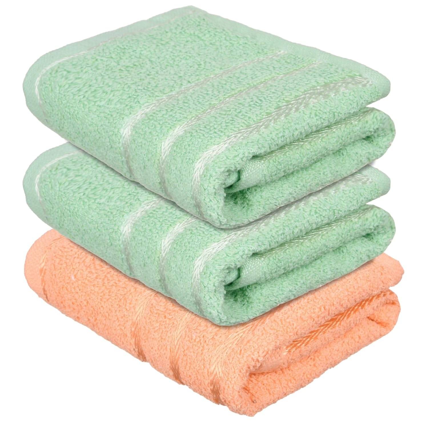 Swadesi E Shop Pack of 3 Cotton 351-400 -GSM Hand Towel ( Assorted ) Swadesi E Shop Pack of 3 Cotton 351-400 -GSM Hand Towel ( Assorted )