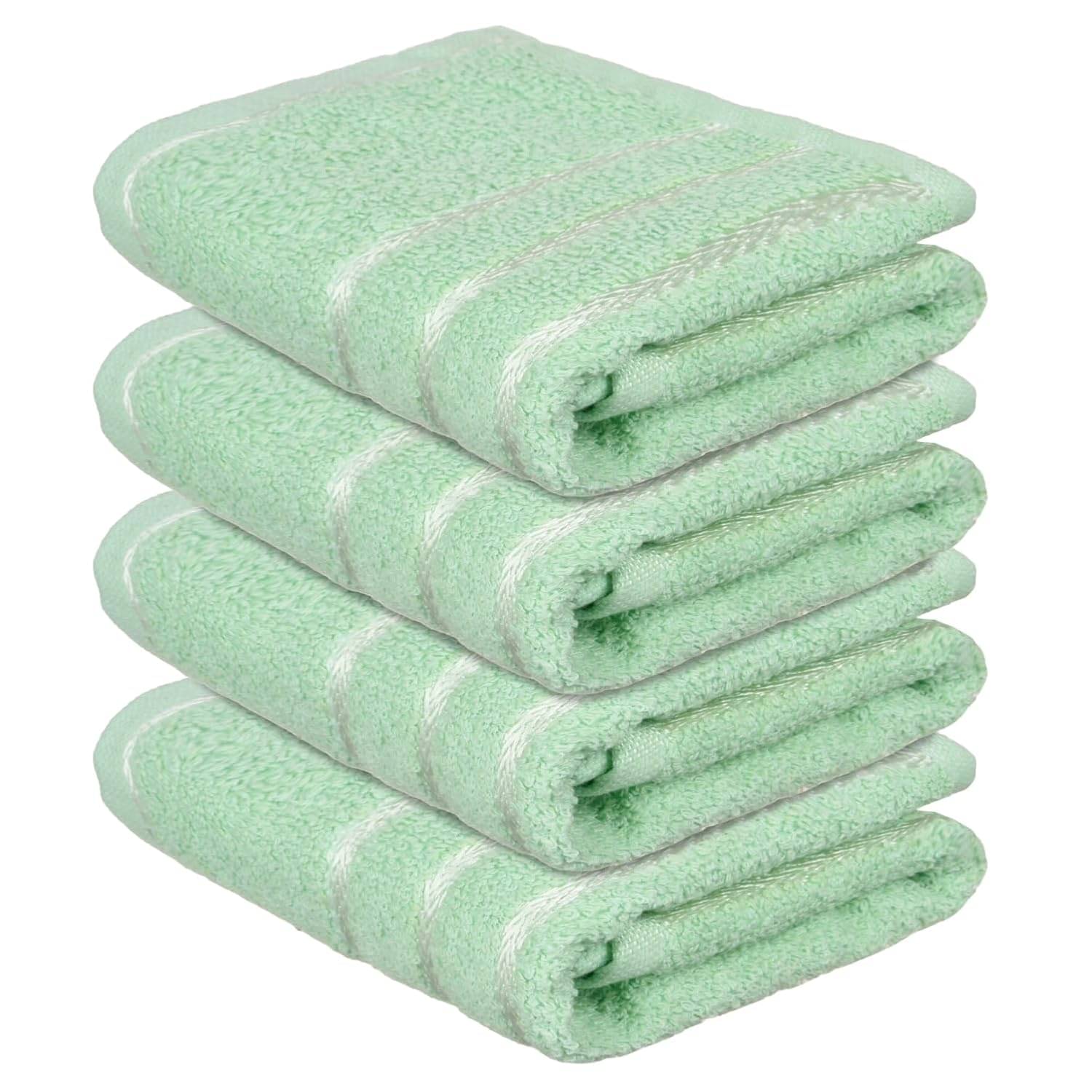 Swadesi E Shop Pack of 4 Cotton 351-400 -GSM Hand Towel ( Assorted ) Swadesi E Shop Pack of 4 Cotton 351-400 -GSM Hand Towel ( Assorted )