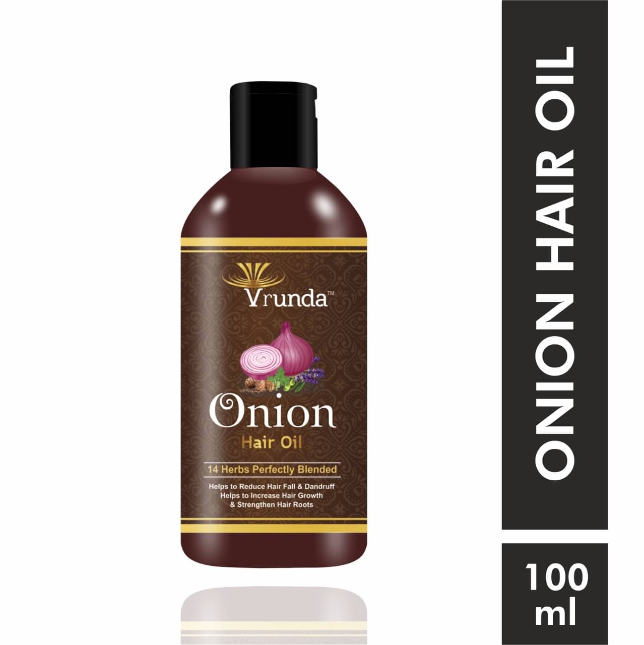     			Vrunda home care solutions Anti Hair Fall Onion Oil 100 ml ( Pack of 1 )