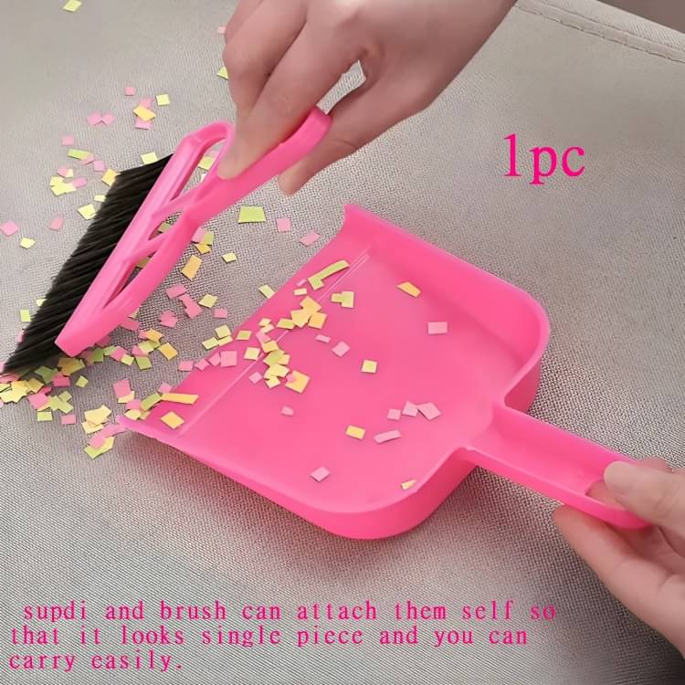     			Plastic Mini Dust Pan Supdi with Brush Broom Set