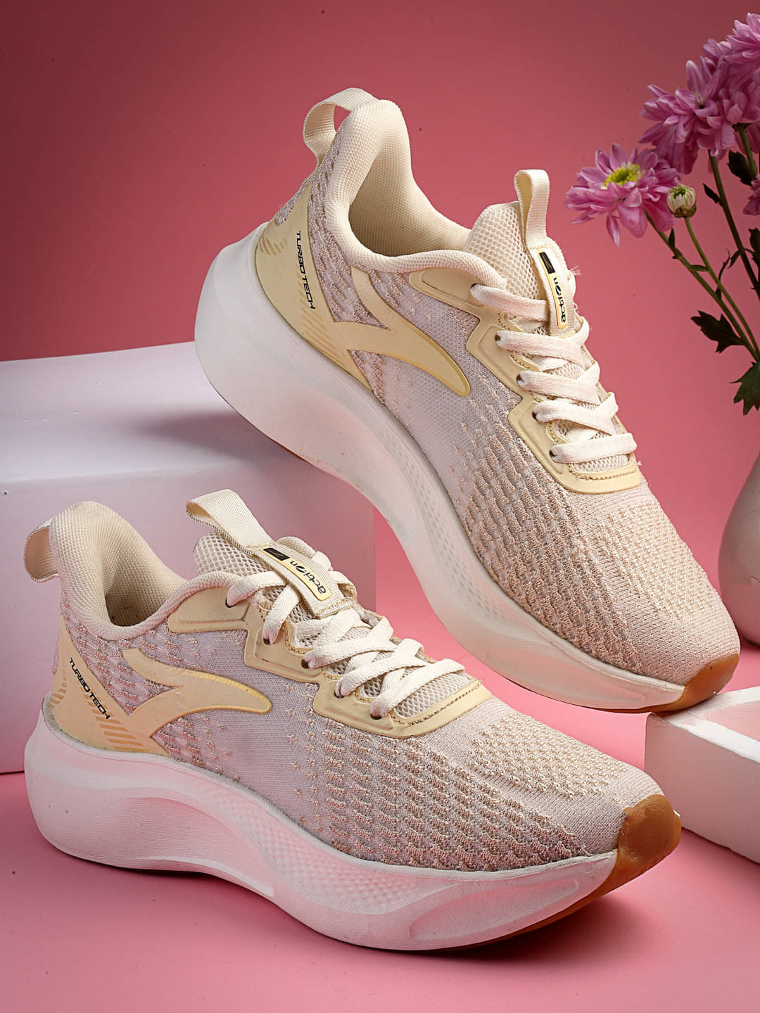     			Action - Beige Women's Running Shoes