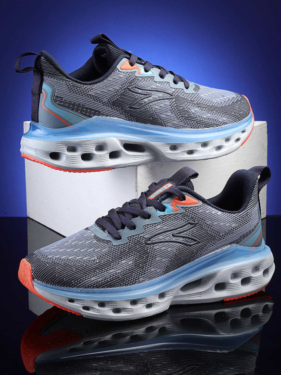     			Action Breathable For Men Navy Men's Sports Running Shoes
