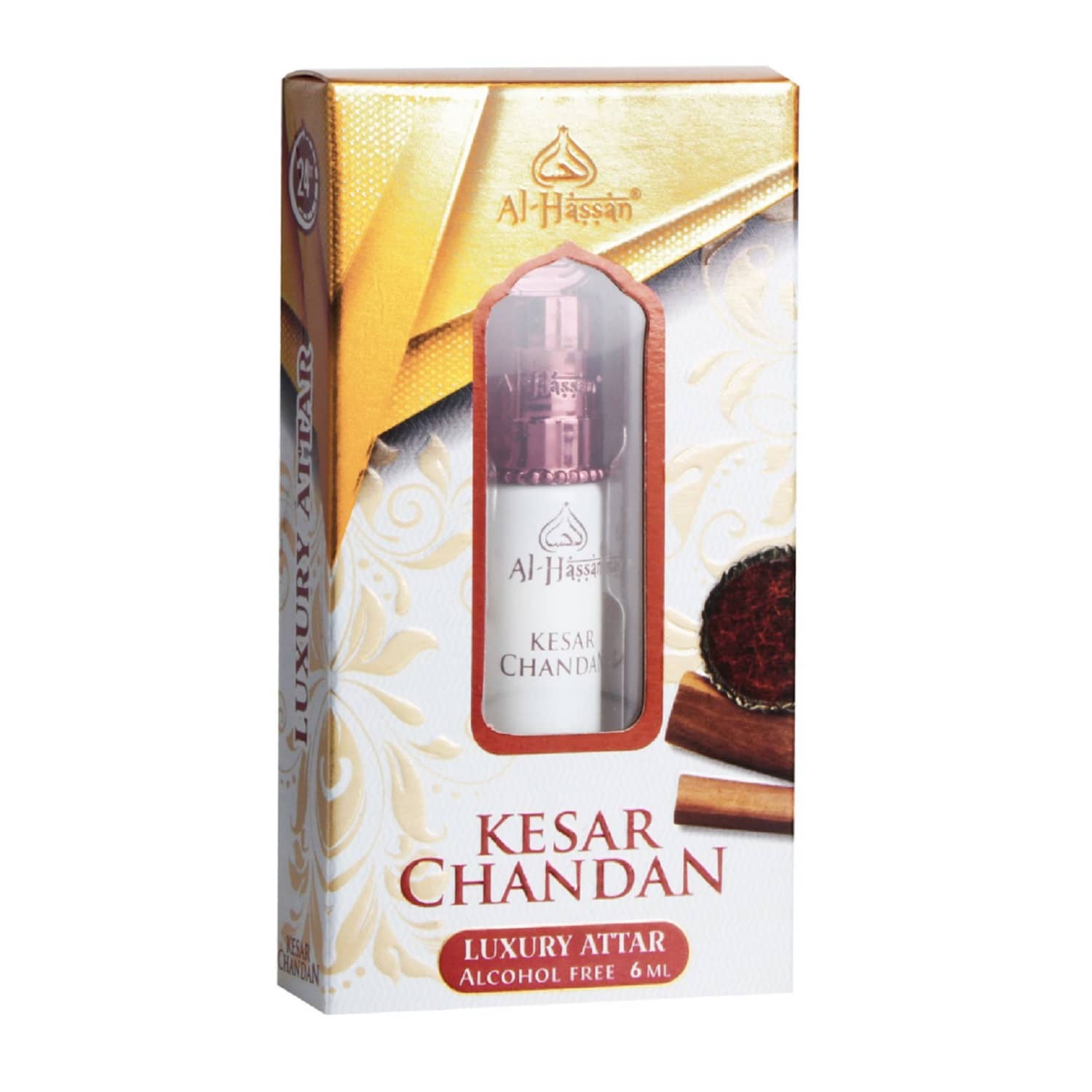 Al - Hassan Kesar Non- Alcoholic Miniature Attar ( Pack of 1 )