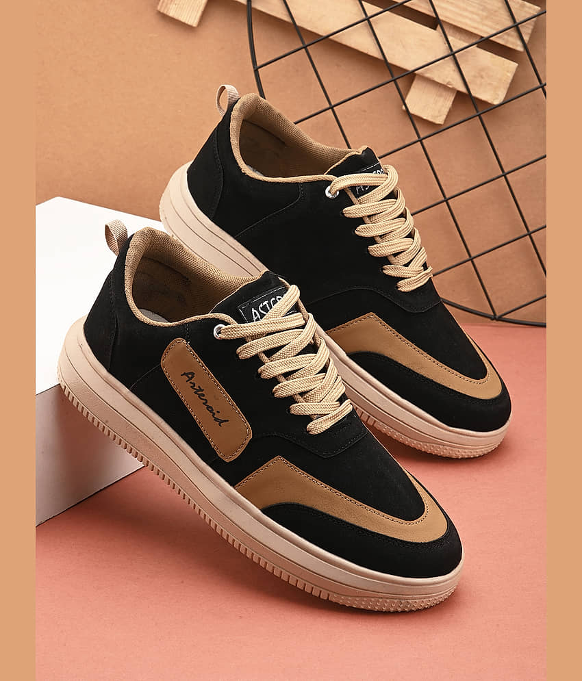 Buy Kzaara Kzaara Casuals For Men Kzaara Black Men's Sneakers