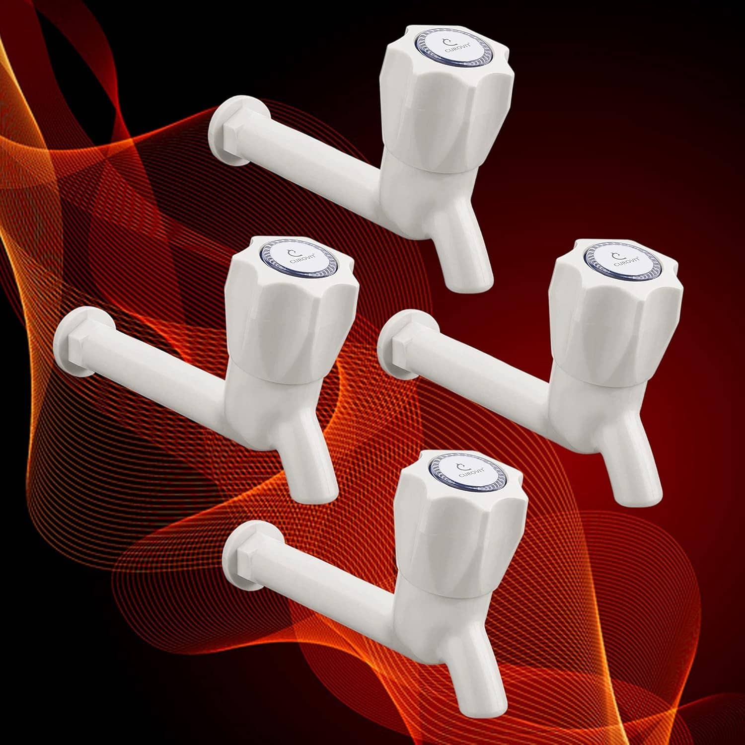 BATHBLISS POLO LONG BODY TAP (PACK OF 4) Plastic (ABS) Bathroom Tap (Bib Cock)