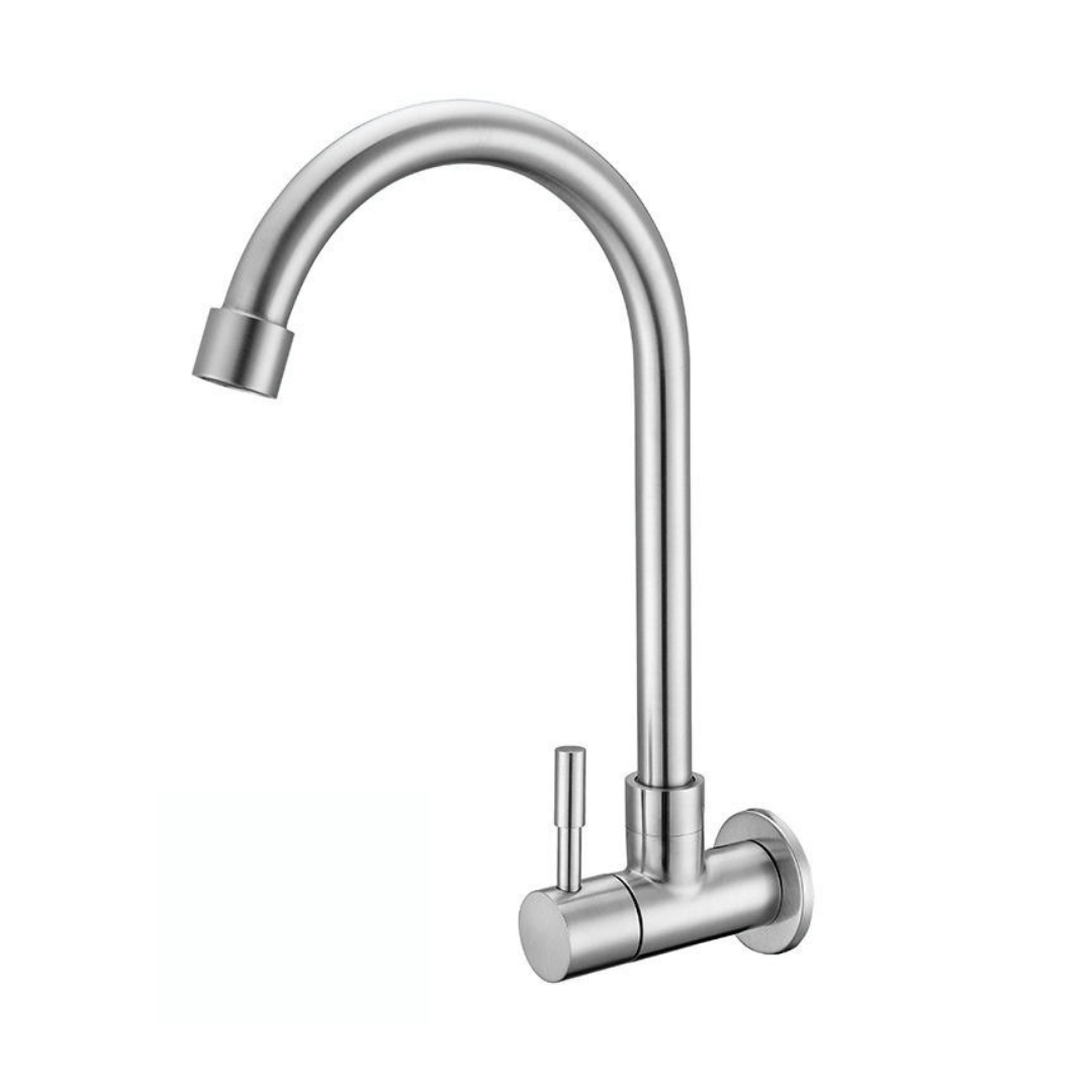 BATHBLISS ROYAL STAINLESS STEEL SINK TAP Steel Kitchen Sink Tap (Sink Cock)