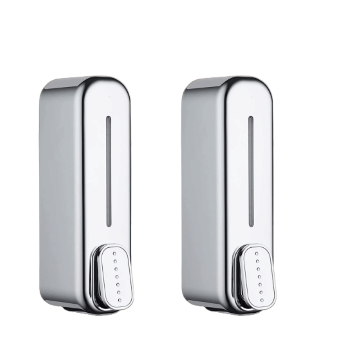 BATHBLISS - Soap Dispenser Silver Dolphin 2pcs BATHBLISS - Soap Dispenser Silver Dolphin 2pcs