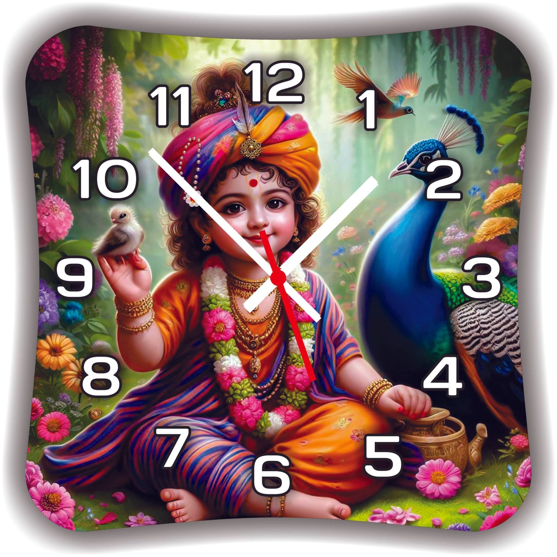     			Babawill Square Analog Wall Clock
