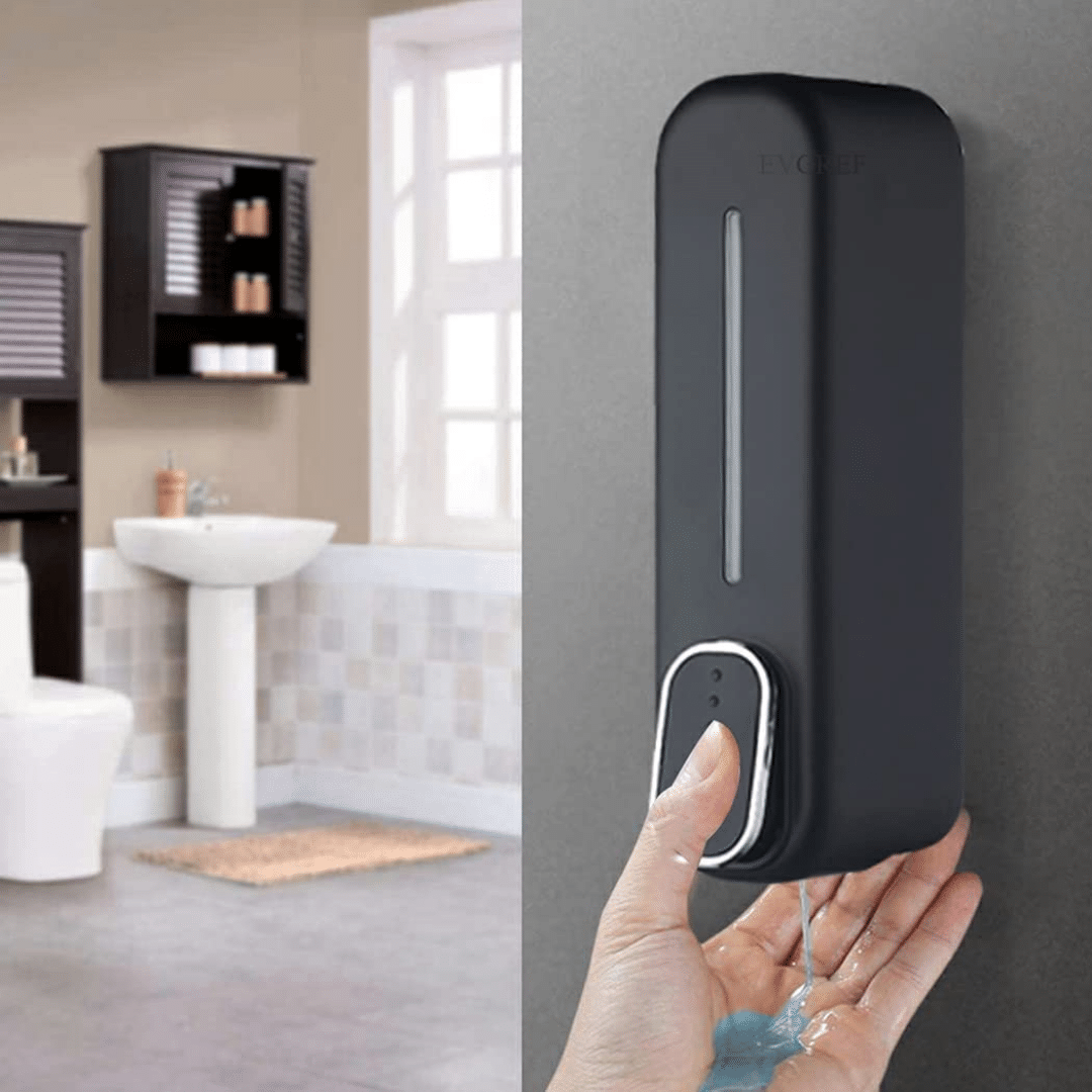     			COSWARE - Soap Dispenser Black Dolphin 350ML