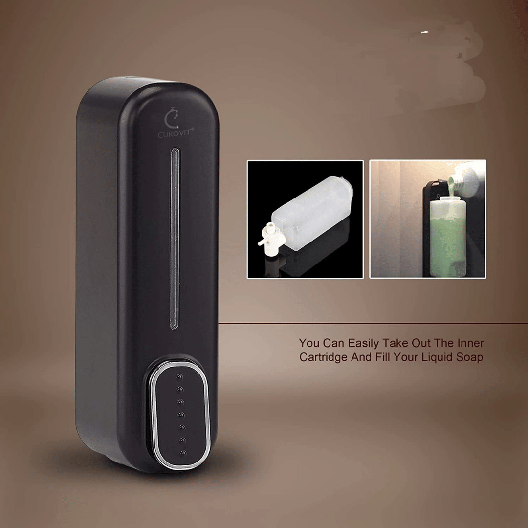     			COSWARE - Soap Dispenser Black Dolphin 350ML